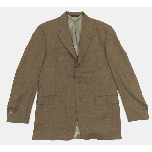 NWOT Burberry London 100% Pure New Wool 3 Button Sport Coat Blazer Jacket 41 L - Picture 1 of 11